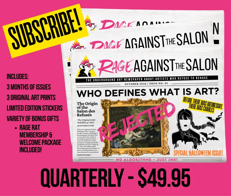 1 Quarter (3 Months) of Rage Against the Salon Newspaper