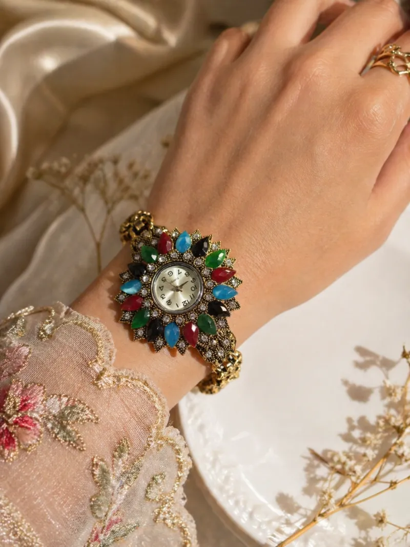 Aurora Multi-Gem Mosaic Watch