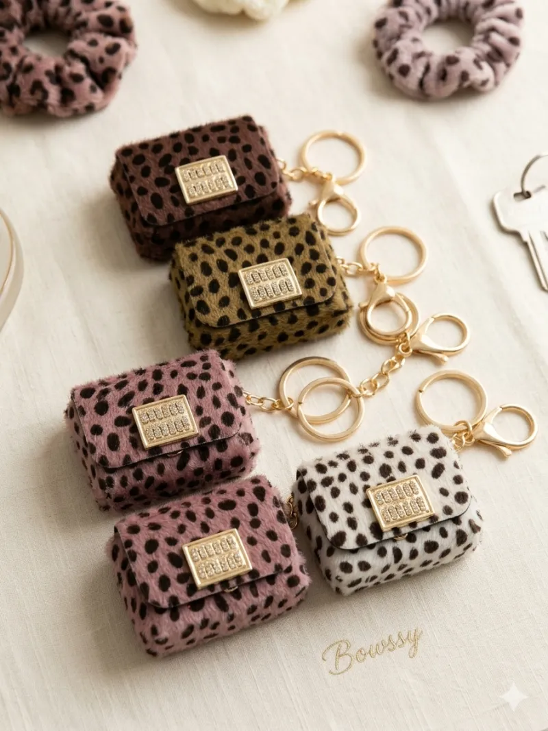 Wild-at-Heart Mini Plush Keychain Pouch