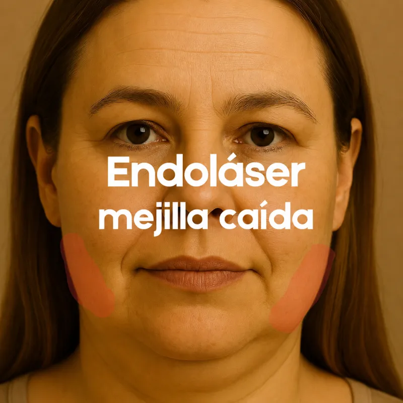 Endoláser Mejilla Caída