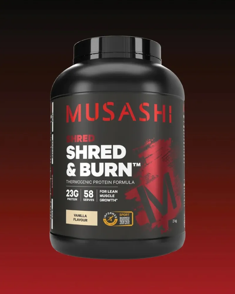Musashi Shred & Burn Protein Powder