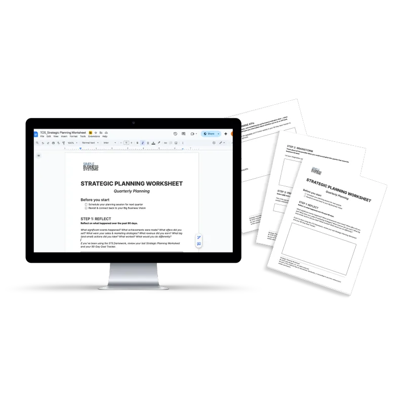 Strategic Planning Worksheet