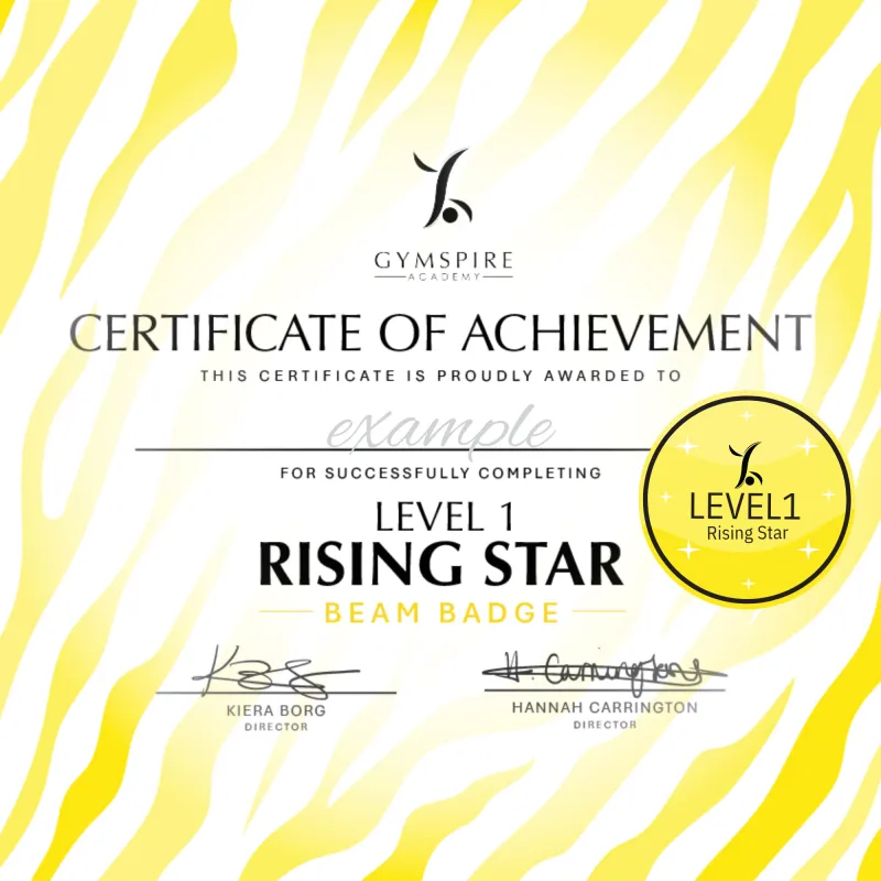 Level 1 - Rising Star - Beam