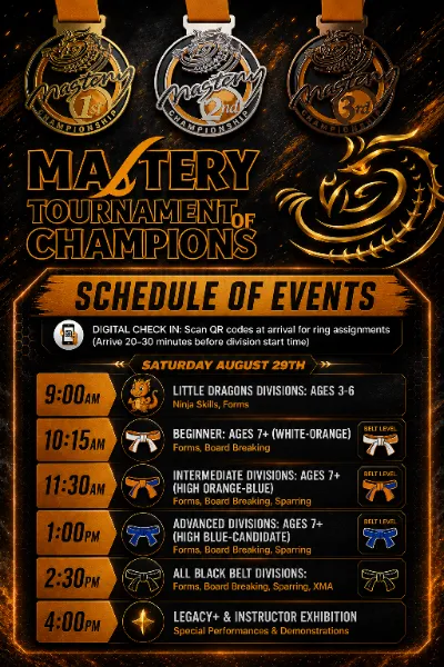 Mastery Championship August 29th 