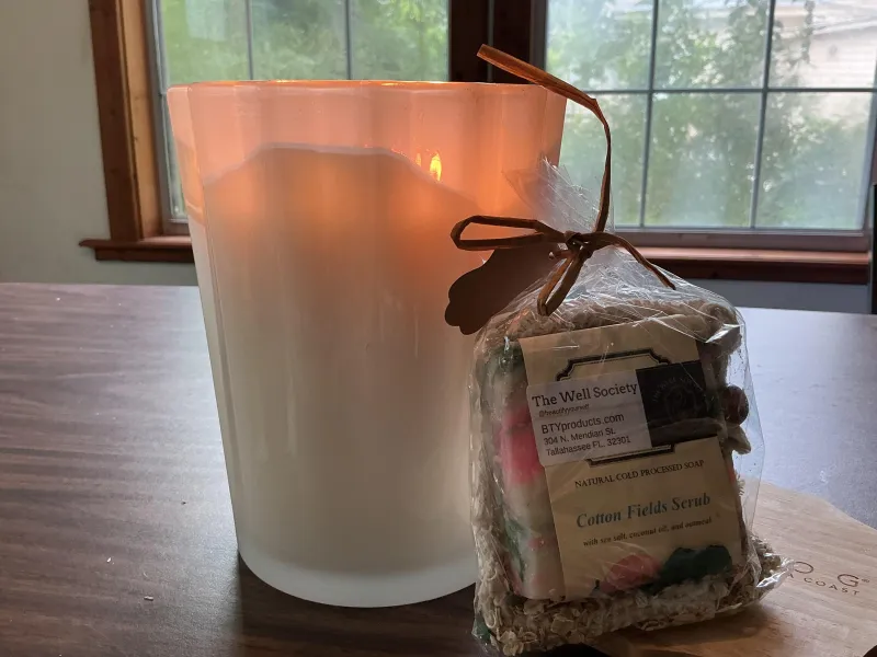 Cotton Fields Scrub bath kit