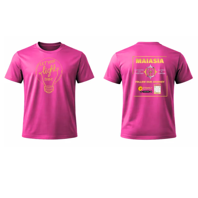 D'Family Compass  - Let You Light Shine - T'shirt - Pink