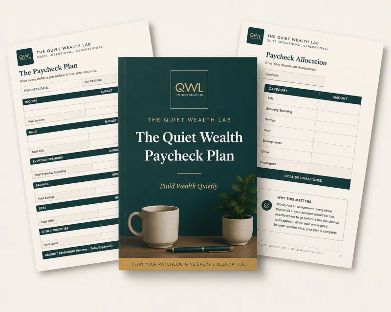 Quiet Wealth Paycheck Plan