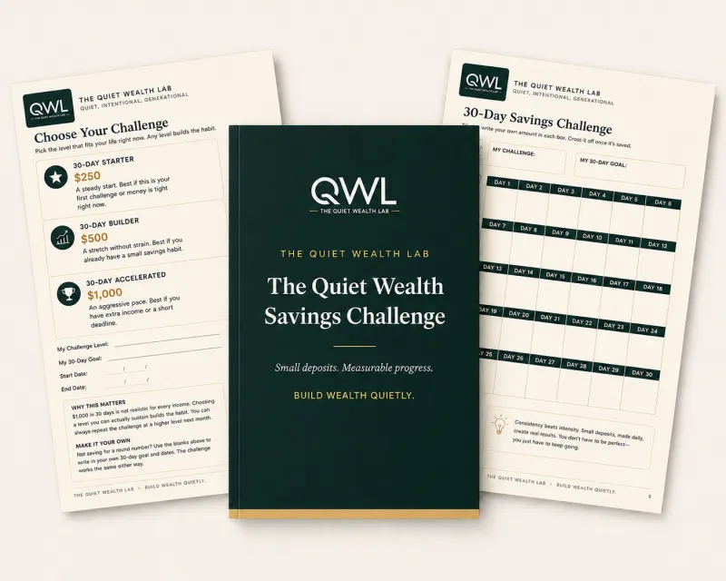 Quiet Wealth Savings Challenge