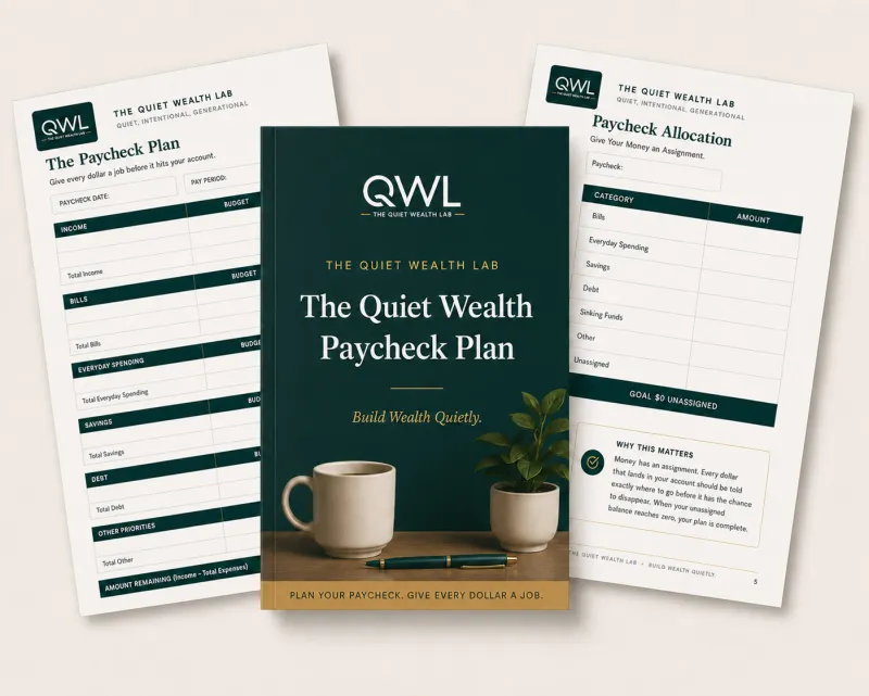 Quiet Wealth Paycheck Plan