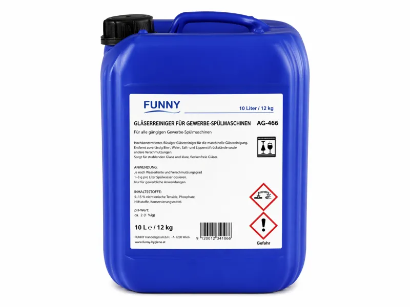 Gläserreiniger für Gewerbe-Spülmaschinen 10 l/12 kg