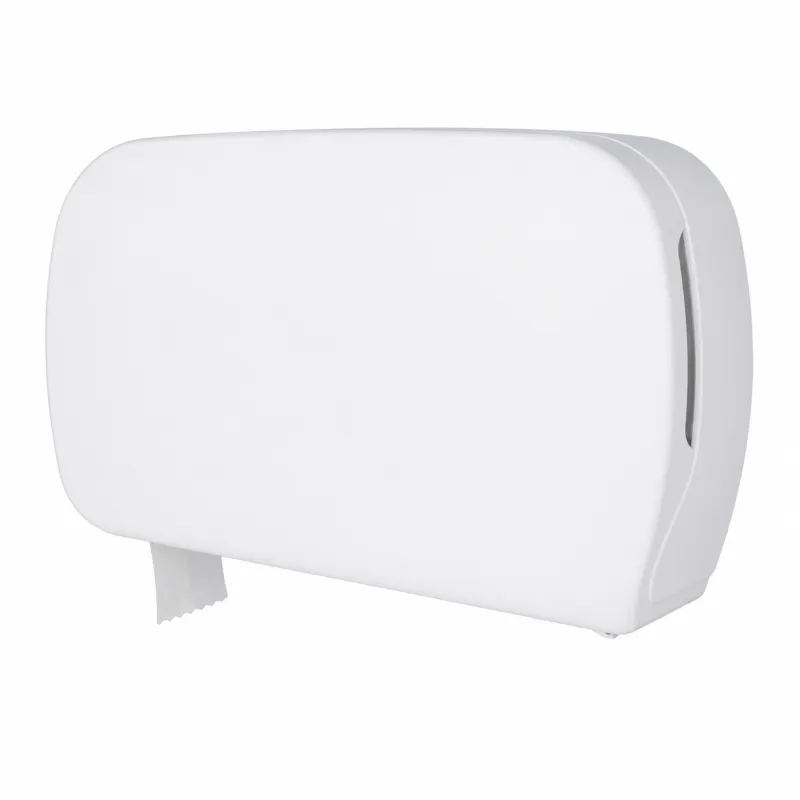 Jumbo Toilettenpapierspender, für 2 Rollen, weiß matt, für Rollen bis Ø 23 cm
