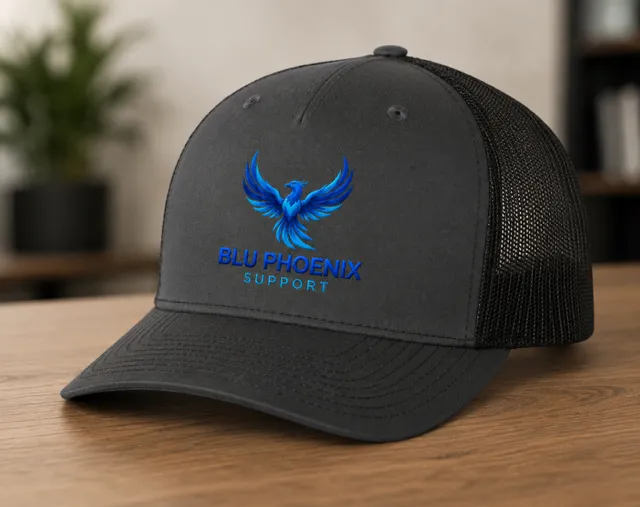 Blu Phoenix Support Snapback Hat