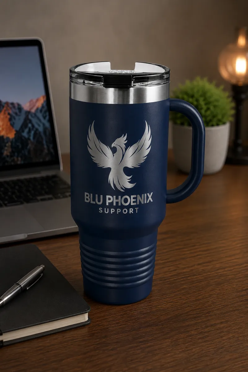 Blu Phoenix Support 40 Oz Tumbler
