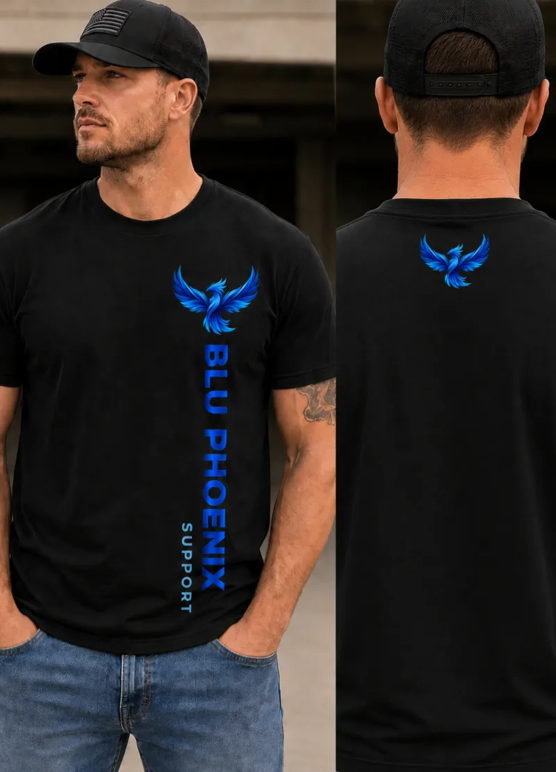 Blu Phoenix Support Signature T-Shirt