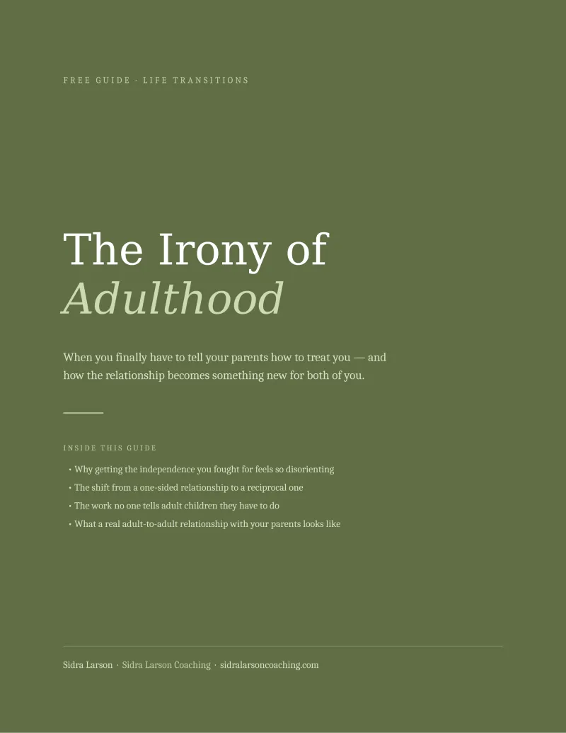The Irony of Adulthood
