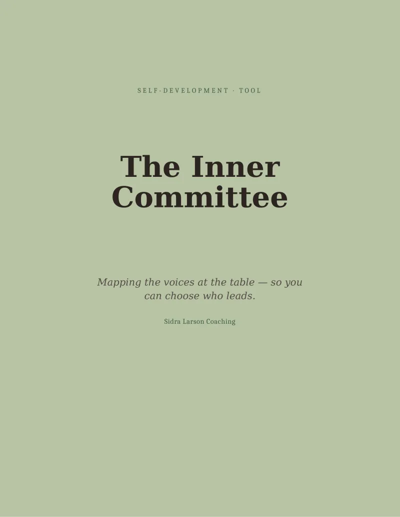 The Inner Committee: Mapping the Voices at the Table