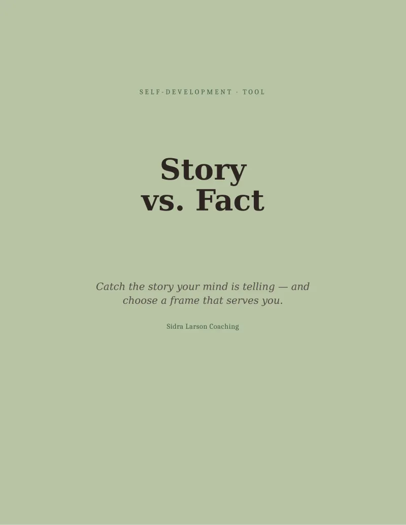 Story vs. Fact