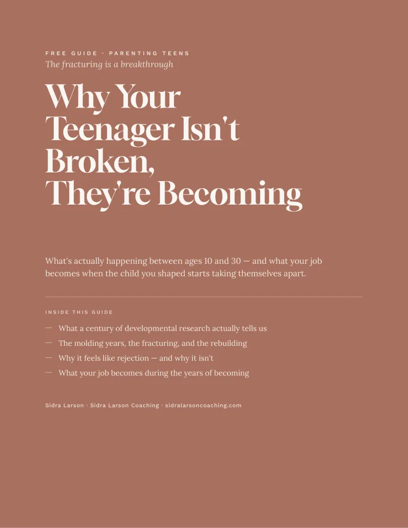 Why Your Teenager Isn't Broken, They're Becoming
