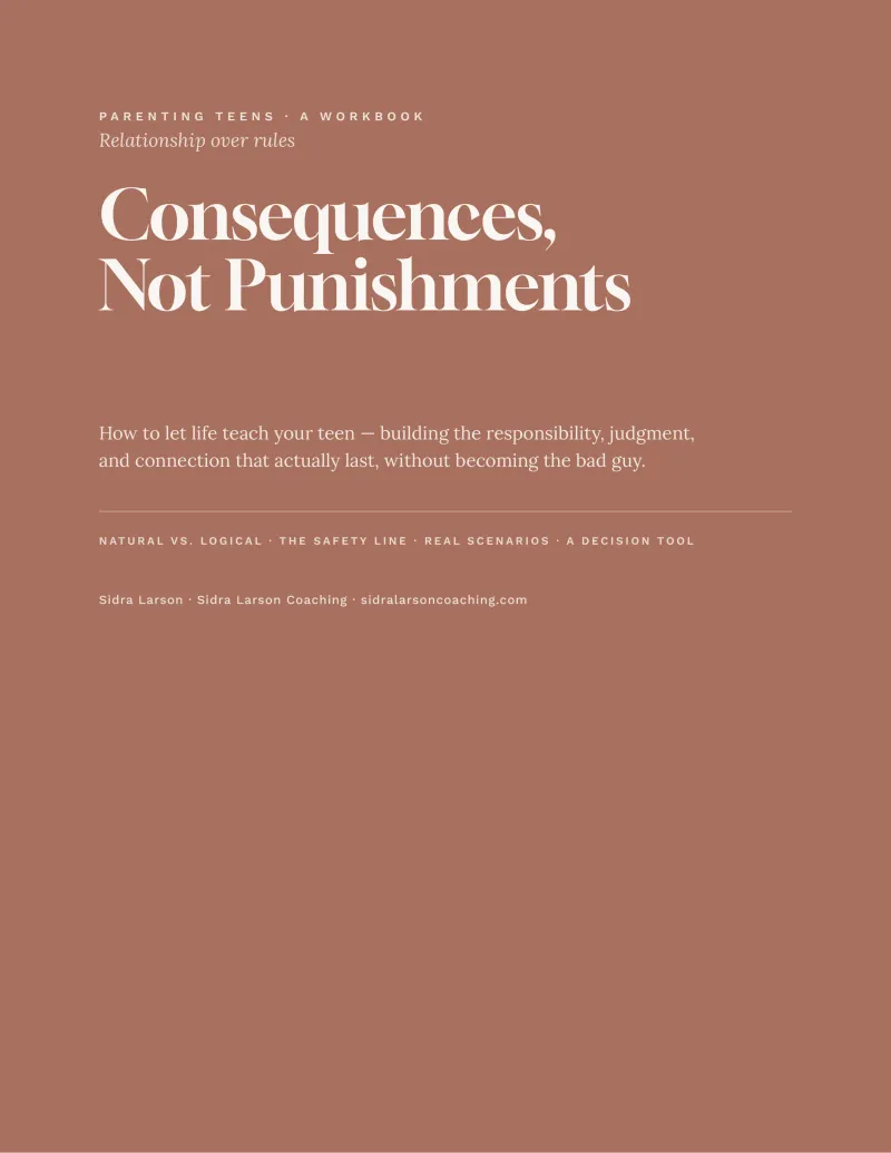 Consequences, Not Punishments