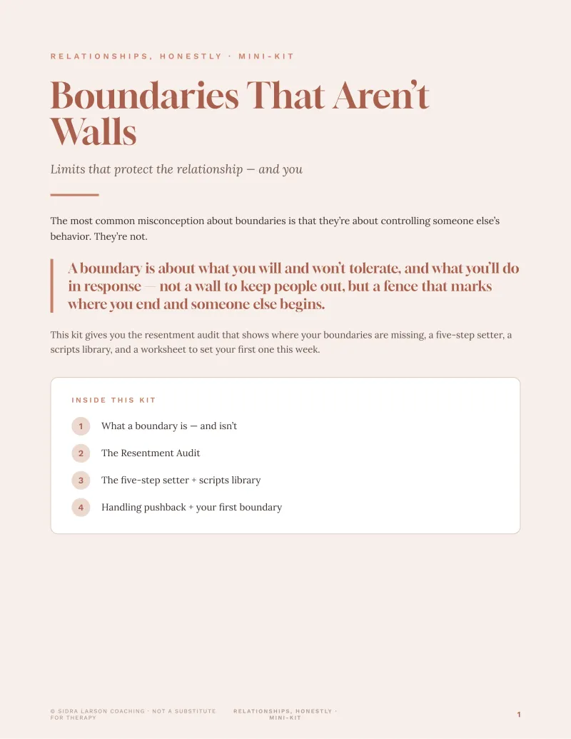 Boundaries That Aren't Walls