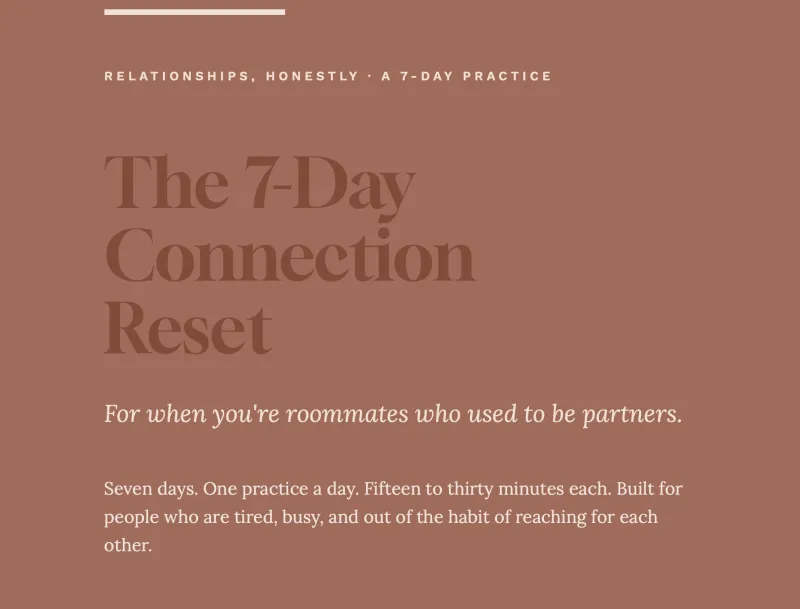 7 Day Reconnection