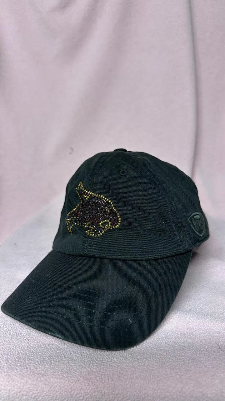 Rhinestone Panther Cap