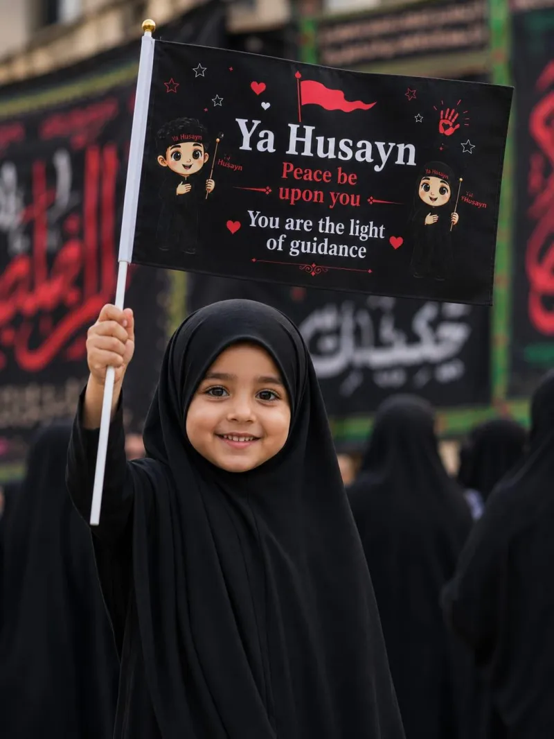 Ya Husayn Flag - Wave Your Love for Imam Husayn