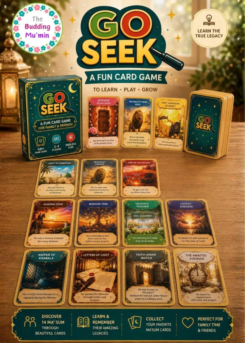 GO SEEK - 14 Ma'sumeen Card Game