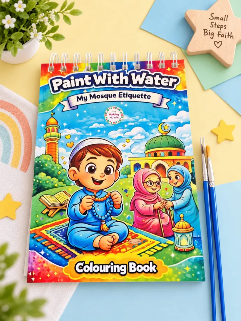 Paint With Water – My Mosque Etiquette Colouring Book