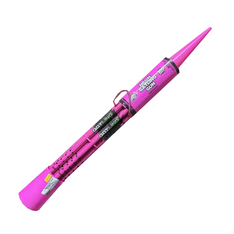Neon Gatling gun
