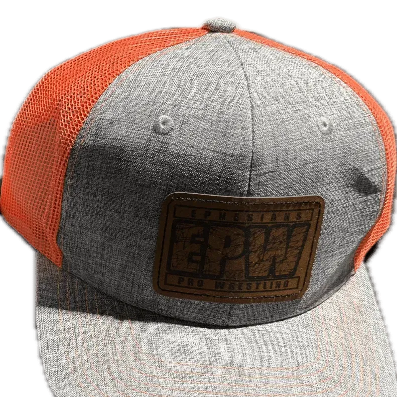 EPW Mesh Hat Leather embroidered