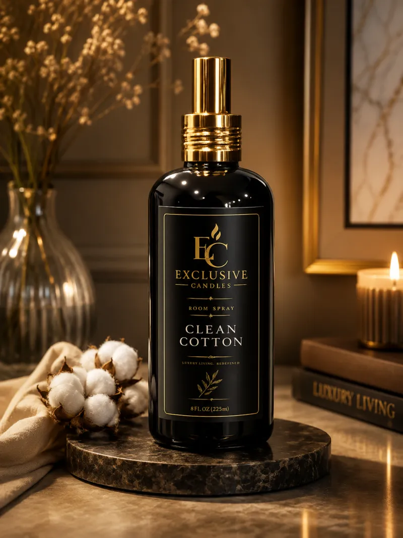 Clean Cotton Room Sprays by Exclusive Candles