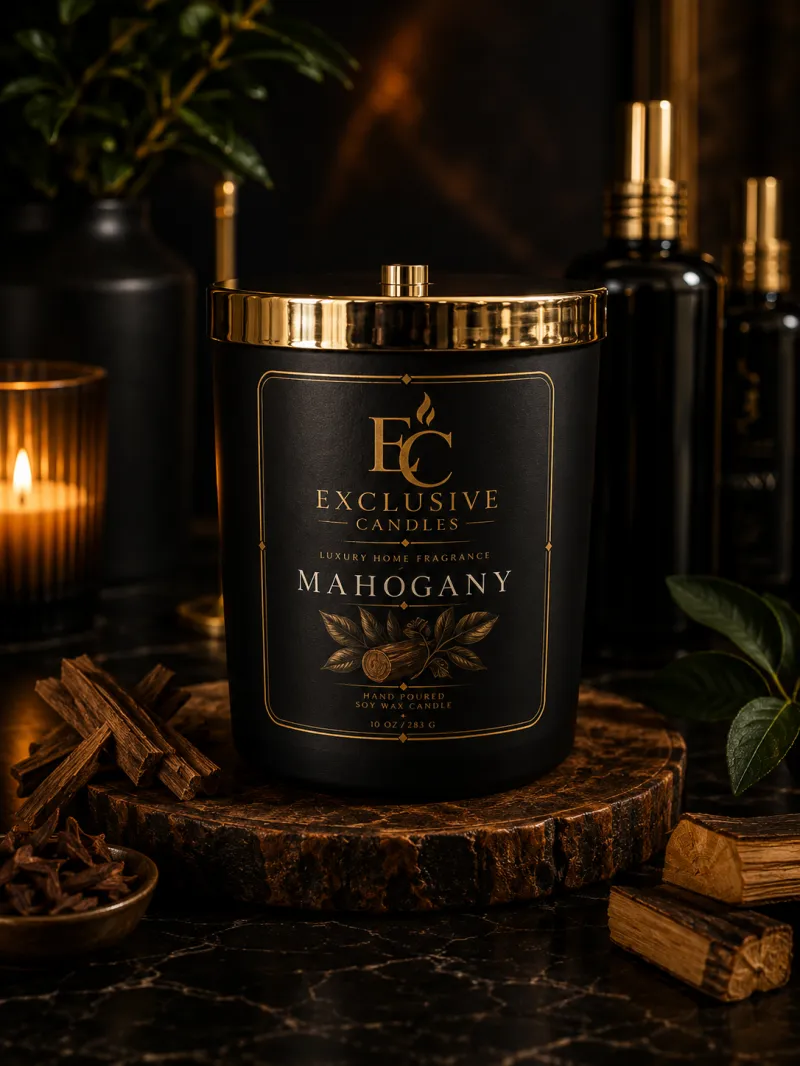 Mahogany  Luxury Scented Candle