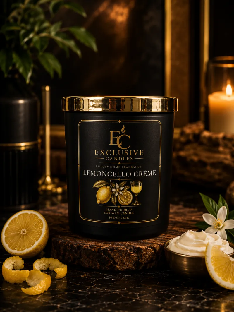 Lemoncello Creme Luxury Scented Candle 