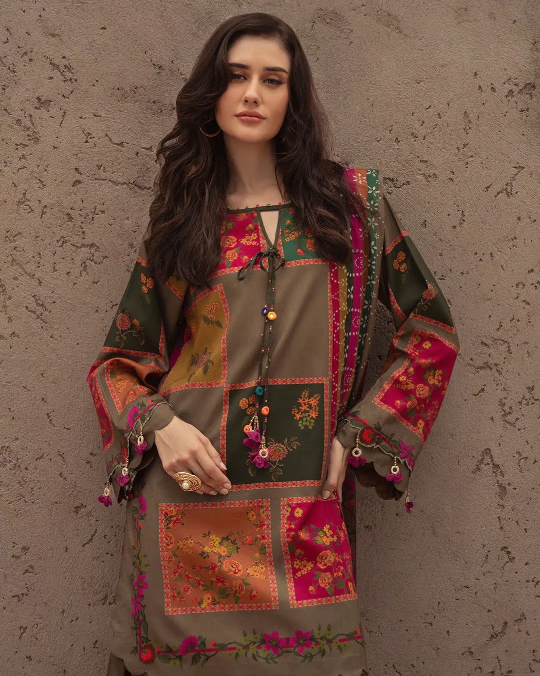 Charizma 3PC Printed Lawn Suit – Voile Dupatta