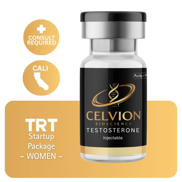 TRT CALI Women's Startup Package (Consult, Labs, Cypionate 200mg/mL 10mL)