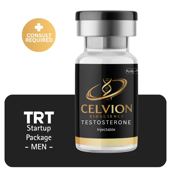 TRT Men's Startup Package 60 days (Consult, Labs, Cypionate 200mg/mL 10mL + Anastrozole 24×1mg)