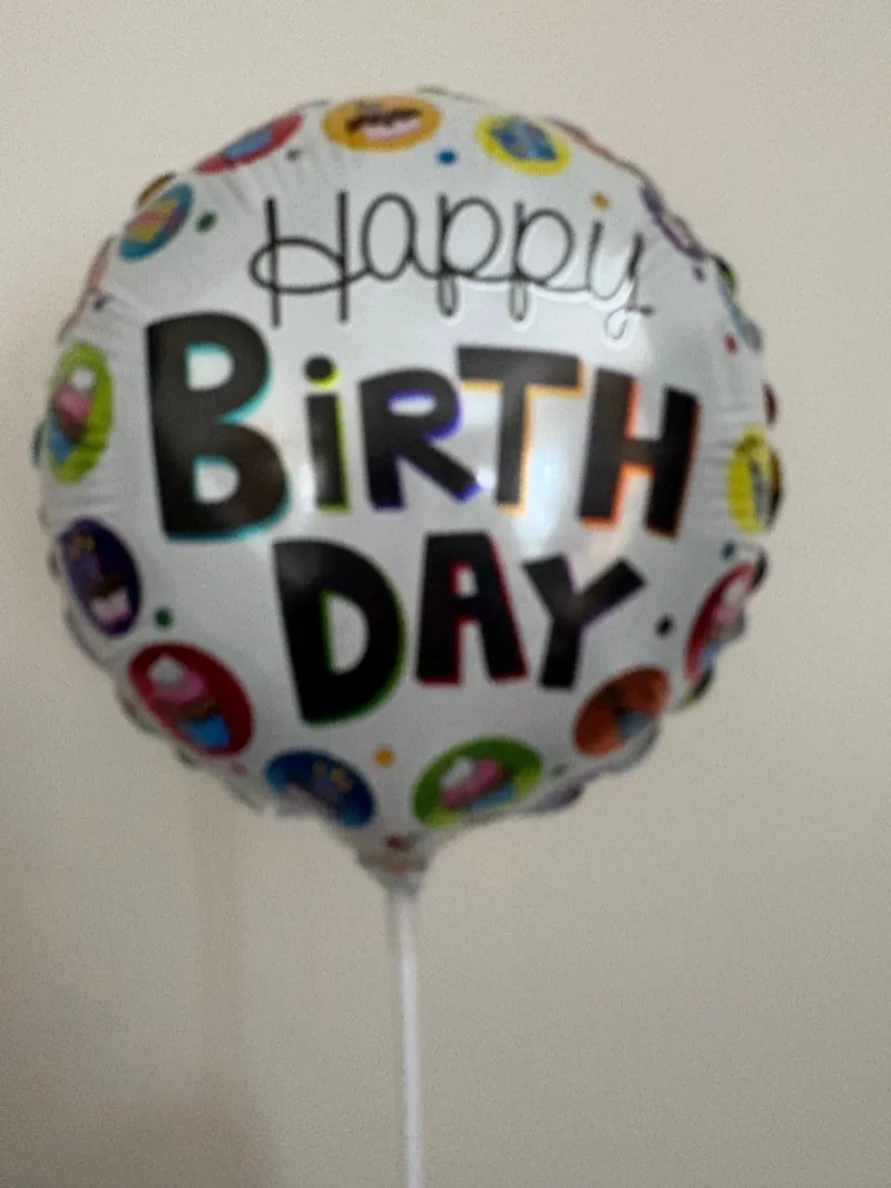 Balloon Happy birthday Round