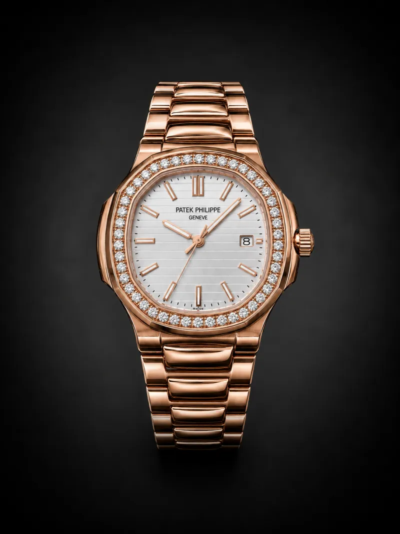 Patek Philippe Rose Gold Diamond Edition Watch for Women