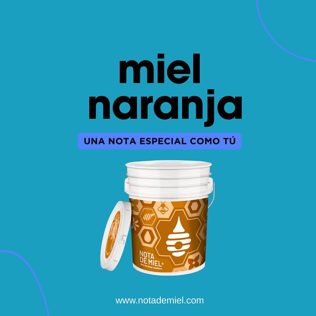 Cubeta Miel Naranja 25 kg