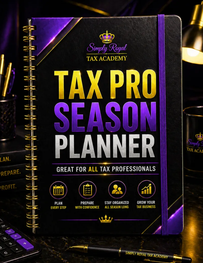 Tax Pro Season Planner - Great for All Tax Professionals