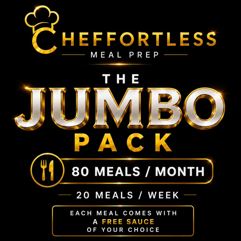 The Jumbo Pack - 80 meals a month (20 per week)
