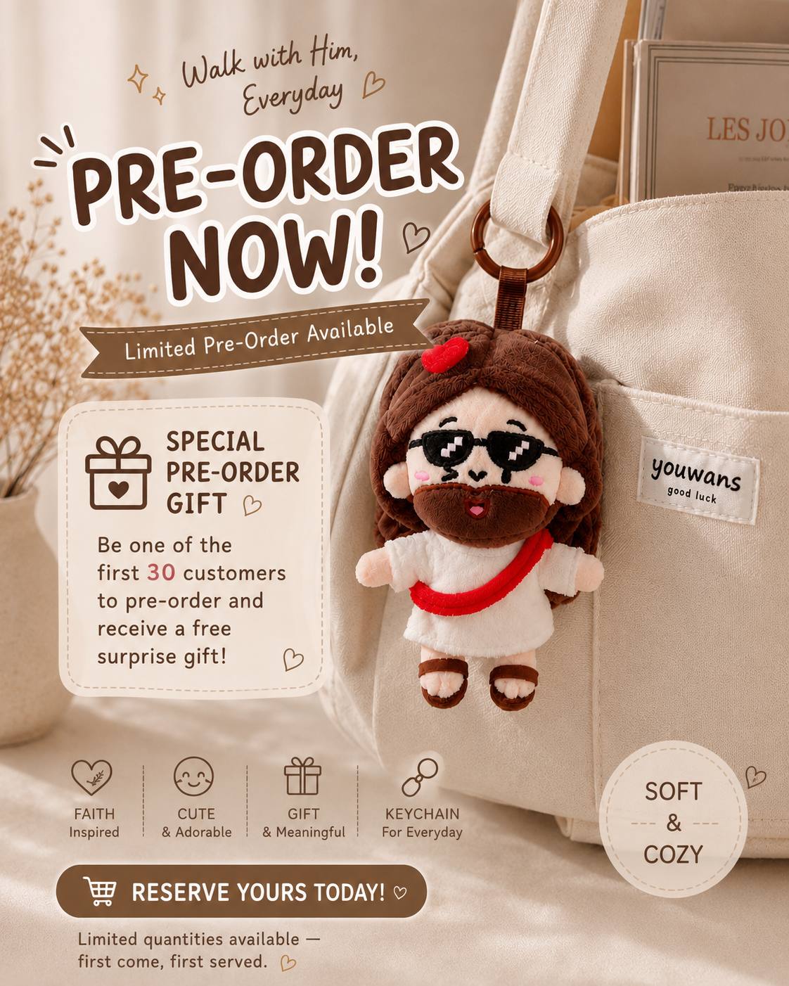 Walk with Jesus Series Plush Doll [PRE-ORDER]