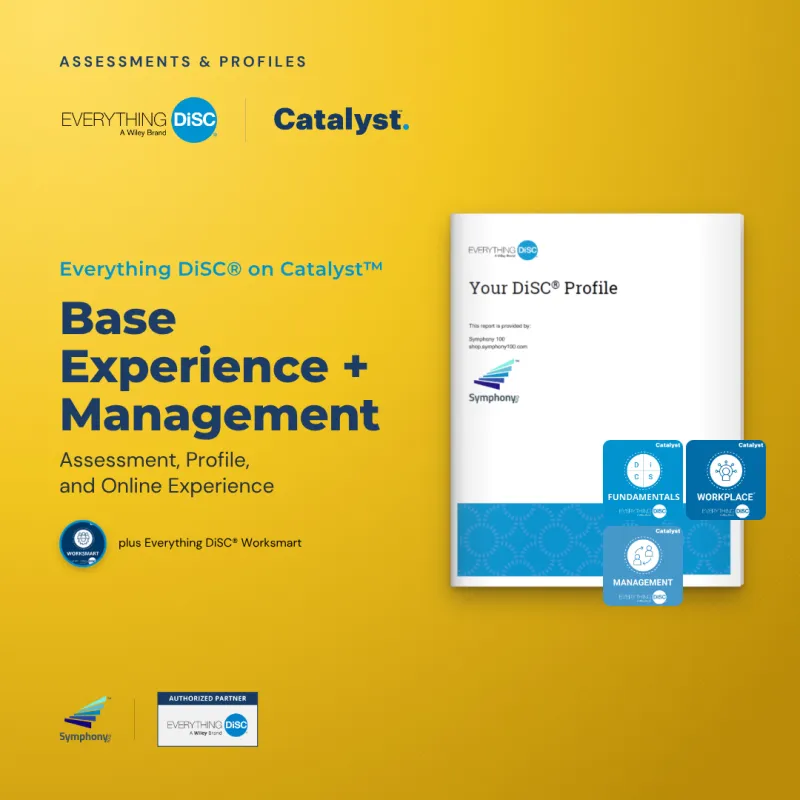 Everything DiSC® on Catalyst™ Base Experience with Management + Worksmart