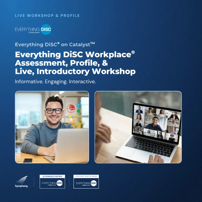 Everything DiSC Workplace® on Catalyst™ Assessment & Profile + 90-Minute Live, Online Introductory Workshop