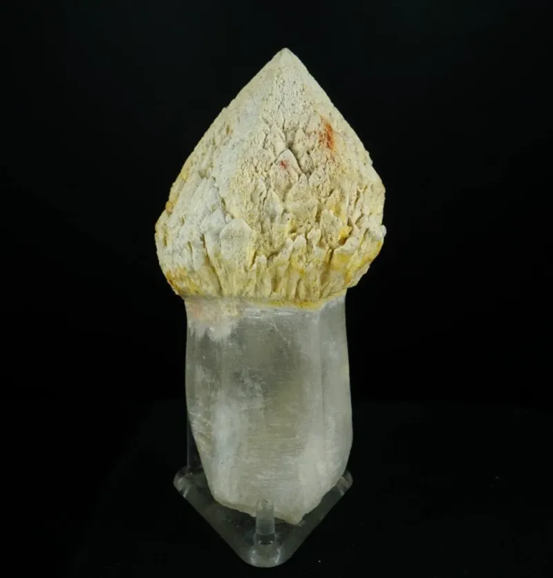 Kaolinite ps. Quartz Scepter - Serra Negra Deposit, Brazil