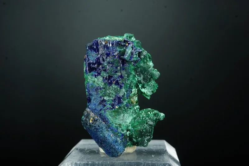 Malachite ps. Azurite - Tsumeb Mine, Namibia