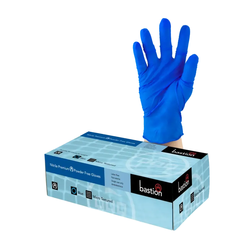 Bastion Nitrile Premium Blue Glove