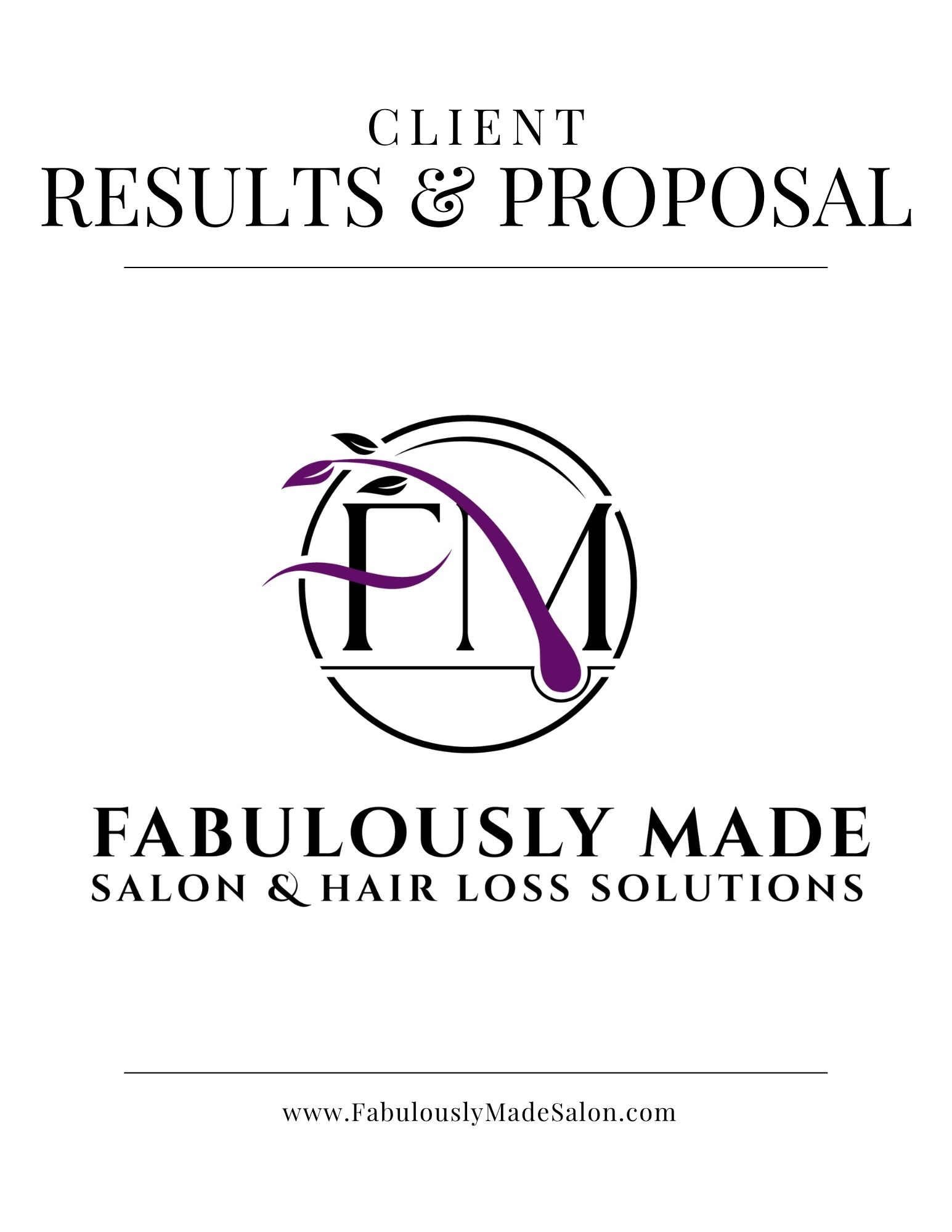 RESULTS & PROPOSAL FORM