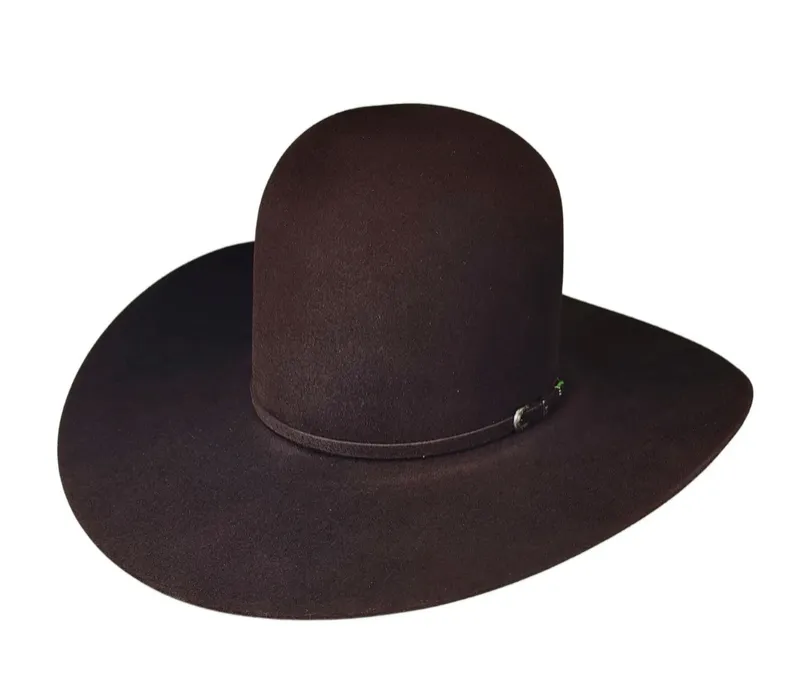 Rodeo King 10X | Open Crown | 4 1/2" Brim | Black Cherry